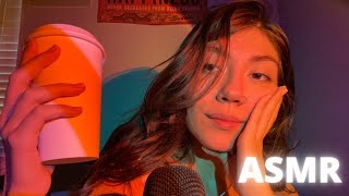 ASMR ramble & reading / whispering, hand sounds & random triggers