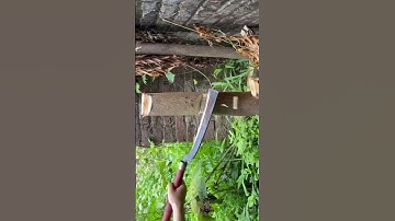 Tôi làm con dao đi rừng phát rẫy bằng thép lò xo xe lửa sắc bén vô địch