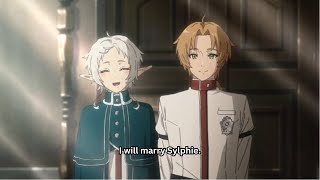 Rudeus Proposes To Marry Sylphie Mushoku Tensei Jobless Reincarnation Season 2 Episode 12