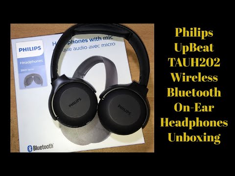 Philips UpBeat TAUH202 Wireless Bluetooth On-Ear Headphones Unboxing