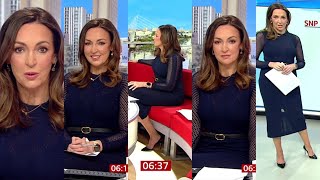 Sally Nugent-Sheer Blue Lace Style Dress & Heels 30/4/24 HD