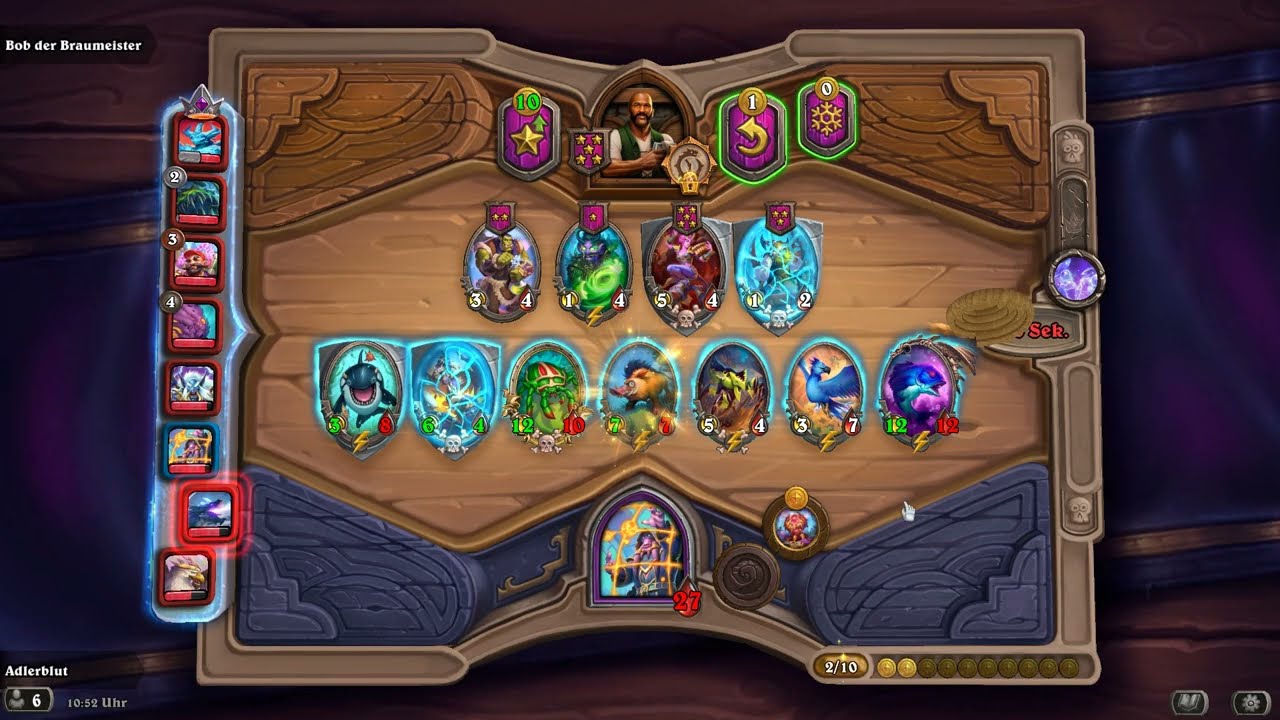 HearthStone Schlachtfeld: Wildtiere schwerer Kampf 🔹 HearthStone Battlegrounds: Beast Heavy fight