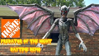 Home Depot 2023 12.5FT Wide Predator Of The Night Animatronic Daytime Demo