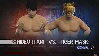 【WWE VS Japan ProWrestling】ヒデオ・イタミVS タイガーマスク WWE2K17