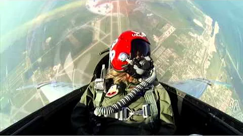 TV anchor takes a ride with the Thunderbirds