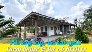 V436-24 Farm house and lot 1.6 hectares with fruit trees and Mountain View | alitagtag batangas
