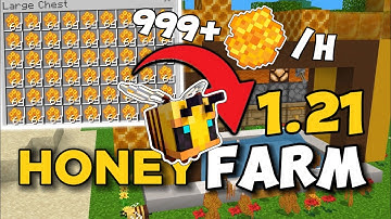 EASIEST HONEY FARM MINECRAFT | BEDROCK & JAVA 1.21+