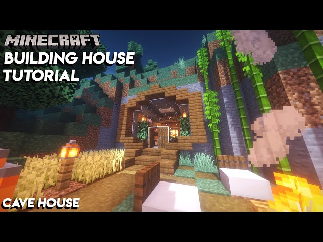 HOW TO BUILD A CAVE HOUSE IN MINECRAFT - Let's Build #6 class=