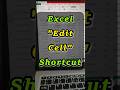 Quickly Edit Cell in Excel with Shortcut 💻⚡ #techshorts #msexcel #shortcutkeys