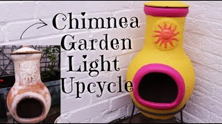 Chimenea Garden Light Upcycle Hippie Yard Transformation