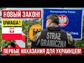 первые украинцы наказаны в Польше по новому закону! Депортация и запрет въезда на 5 лет!