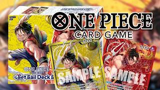 Unboxing One Piece Set Sail Deck Set (SD-01) | One Piece Card Game
