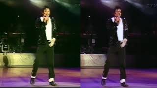 Michael Jackson — Billie Jean | Live in Copenhagen, 1997 | TV 1000 Broadcast Enhancement Comparison