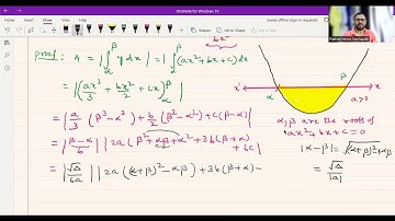 AREA -awesome trick to find area bounded by parabola and straight line