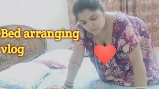 Indian Housewife Night Time Bed Cleaningbed Arranging Vlog 