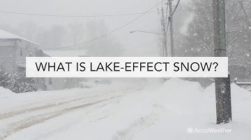 What is lake-effect snow and how does it form?