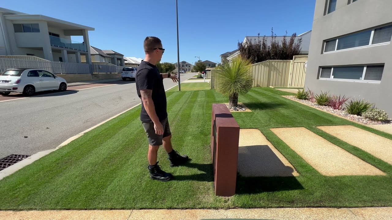 First Mow on the Perennial Rye Grass Day 18 @28mm