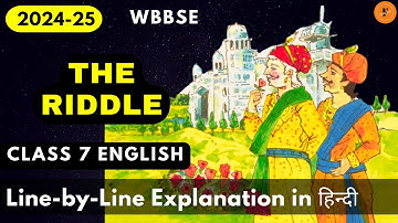 The Riddle in Hindi | WBBSE Class 7 English Chapter 2 | Fable Fact