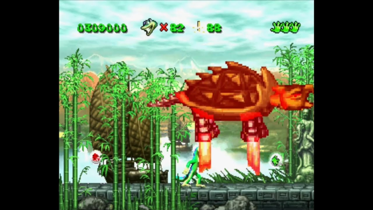 World 4 Boss (Toxic Turtle) - Gex (PS1) — GameClips Library