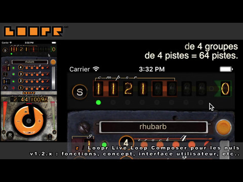 Loopr pour les nuls - manuel et introduction du logiciel looper Loopr Live Loop Composer pour iOS