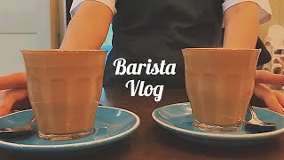 Barista Vlog | How to make 2 coffees together☕️☕️Cafe vlog, Barista Skills, 바리스타 기초, 라떼아트, 우유 스티밍