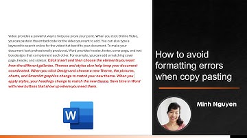 How to avoid formatting errors when copy pasting from different documents