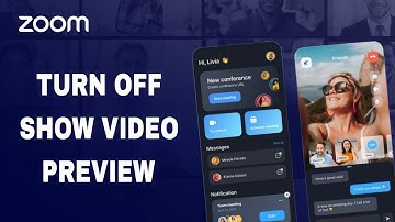 How To Turn Off Show Video Preview On Zoom App
