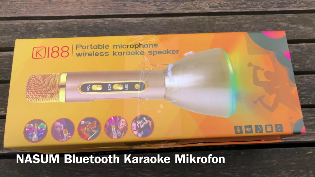 NASUM Bluetooth Karaoke Mikrofon - YouTube