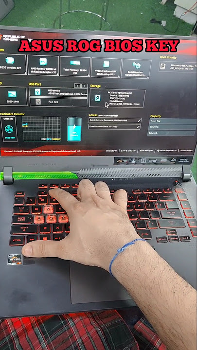 How to Open Bios in Asus Rog Gaming Laptop | Asus Rog Bios Key