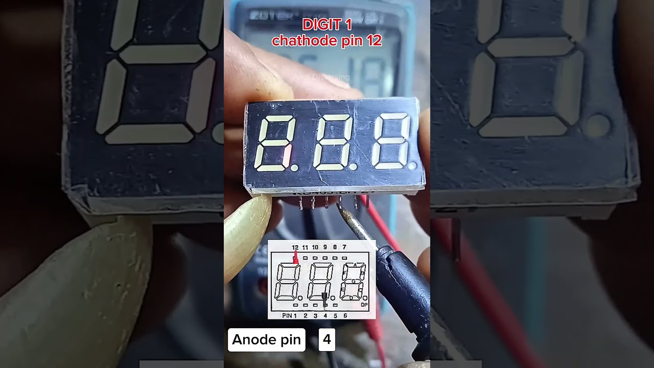 Seven Segment 3 Digit Pin Display Data And How To Measure It Electronictricks Tips Trending