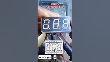Seven segment 3 digit pin display data, and how to measure it #electronictricks #tips #trending