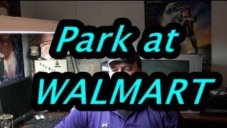 Truckers parking at Walmart