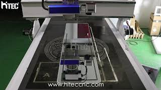 Best laser engrave led mirror glass machine 1020 from hitec