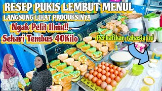 RESEP KUE PUKIS LEMBUT MENUL EMPUK PALING LARIS | TEMBUS 40KILO SEHARI, LANGSUNG LIHAT KEPRODUKSINYA