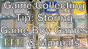 Game Collecting Tip: How to Store Loose Game Boy Games and Manuals