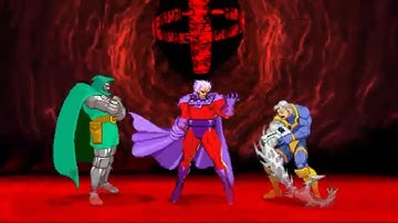 Marvel vs Capcom 2: Cable, Doctor Doom, and Magneto arcade playthrough