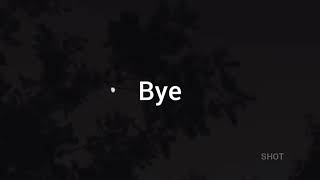 Suei - Bye Video Lyricshot