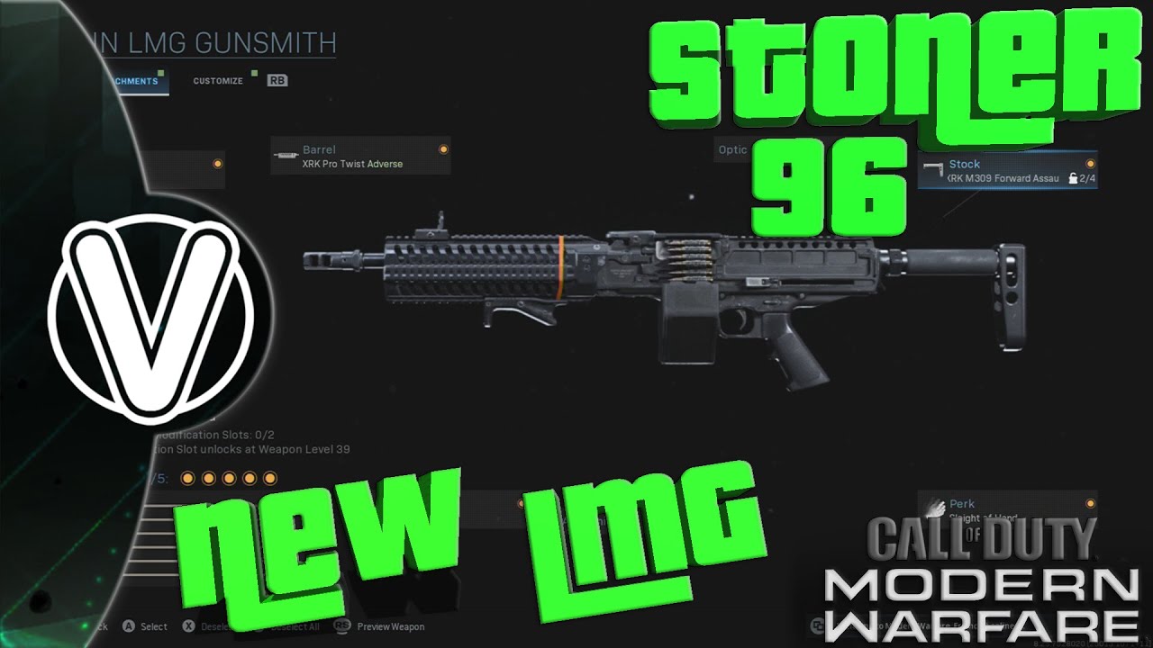 Modern Warfare How To Make The Stoner 96 LMG ITS A CHAINSAW (Weapon