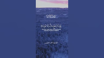 سورة الشعراء من الاية 87 الى 90 بصوت القارئ احمد النفيس #quran #coran #shortvideo