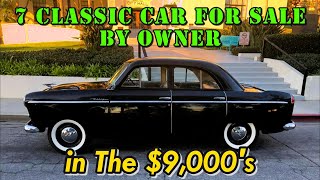Classic Car Bonanza: 7 Rare Finds Under $10k |On Craigslist For Sale By Owner