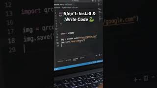 Create your own QR Code using 5 lines of Python! 🤯 #shorts #python #coding #techhacks #btech