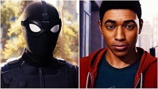 Spider-Man meeting Miles Morales in Night Monkey Suit from Spider-Man Far From Home Movie [PS4]