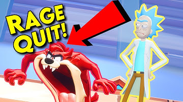 Rick Makes TEABAGGER RAGEQUIT In MultiVersus!