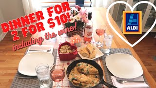 ROMANTIC DINNER FOR TWO FOR $10! BUDGET VALENTINE'S DAY RESTAURANT STYLE MEAL!