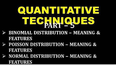 QUANTITATIVE TECHNIQUES | PART 5 | DISTRIBUTION | BCOM | CALICUT UNIVERSITY | FOURTH SEM | TIPS