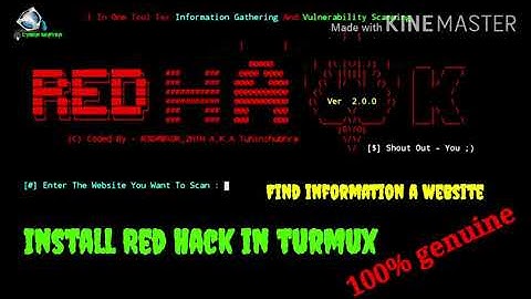 How To Install Red Hawk In Termux App | Website Information Gathering | Hacking /Android(no root)