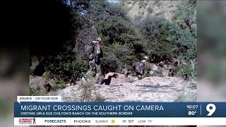 Couple claims cartel spies on ranch as cameras catch hundreds of migrants
