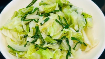 BẮP CẢI XÀO - món ăn ngon giàu chất xơ, tốt cho tim mạch !