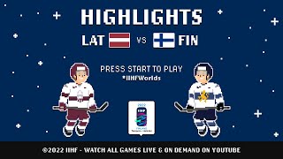 Highlights | Latvia vs. Finland | 2022 #IIHFWorlds