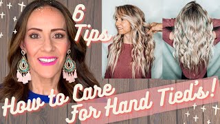 How to Care for Hand Tied Extensions